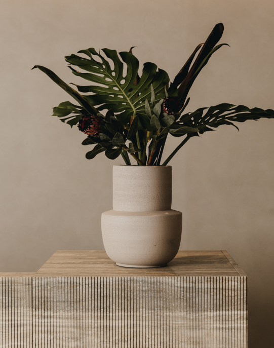 table with flowers